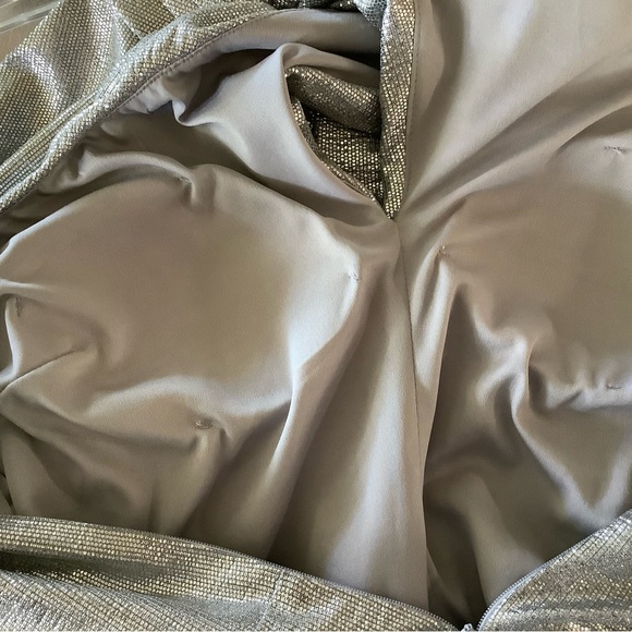 Jennifer Lopez Sexy Silver X Strap Open Back Jumper Jumpsuit L - Picture 9 of 9